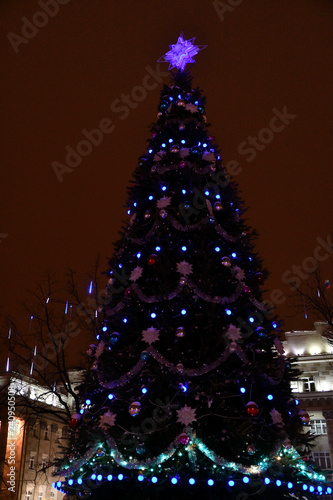 Decoration of the city for Christmas