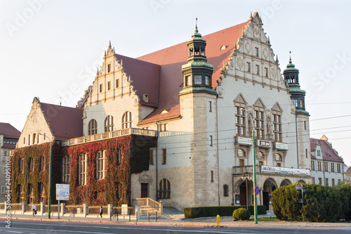 Poznan, Poland - October 12, 2018: Adam Mickiewicz university building in polish city Poznan