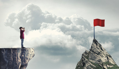 Red flag peak