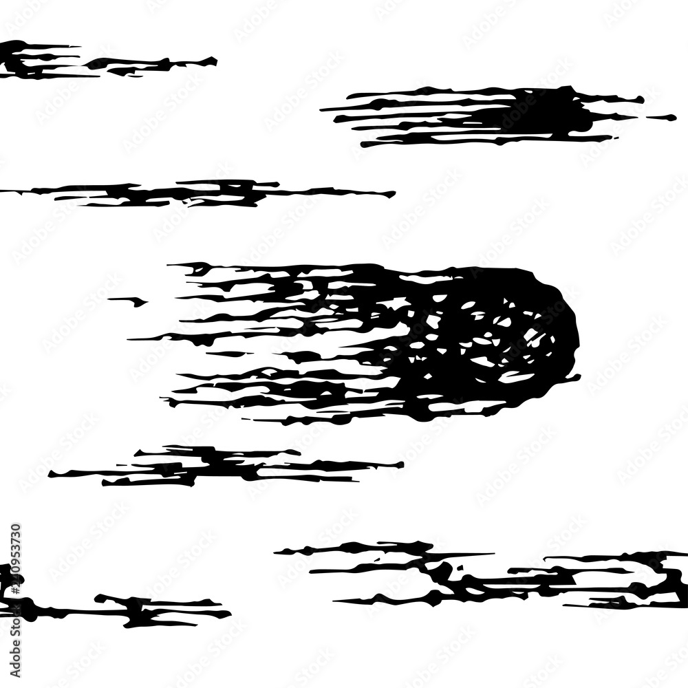 Abstract modern style vector illustration of an asteroid. Abstract modern style vector illustration of an asteroid.