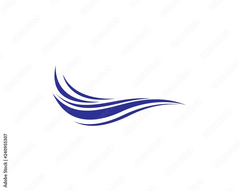 Water wave logo illustration Water wave logo illustration