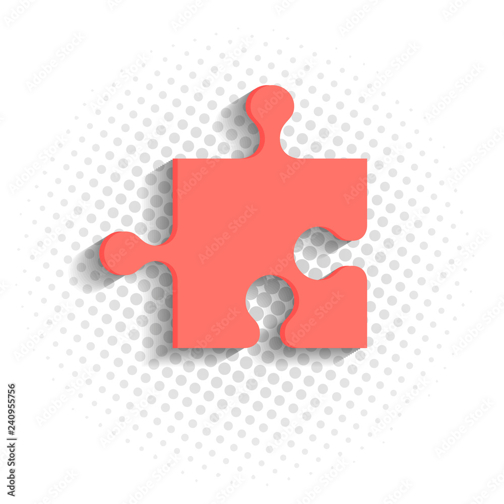 Modern vector header design with puzzle piece. Modern vector header design with puzzle piece.