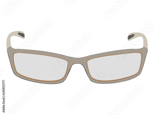 Vector design of stylish glasses on white background