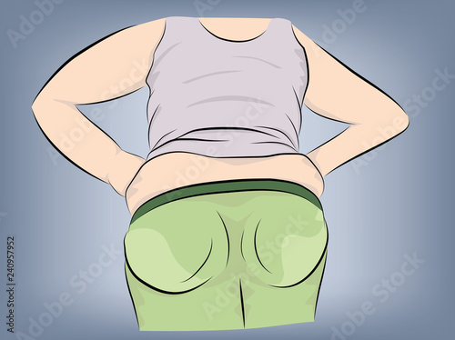 overweight. the problem of obesity. losing weight. vector illustration.