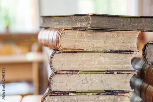 Stack of old books