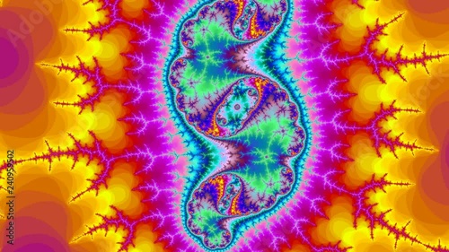 Flight thru the amazing fractal abstract colorful background fractal high resolution
