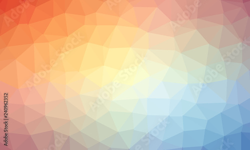 Colorful swirl rainbow polygon background or vector frame - Vector