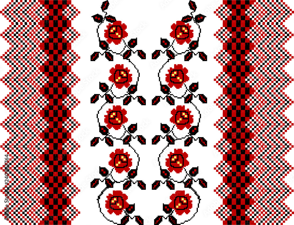 The stylized ethnic ornament  