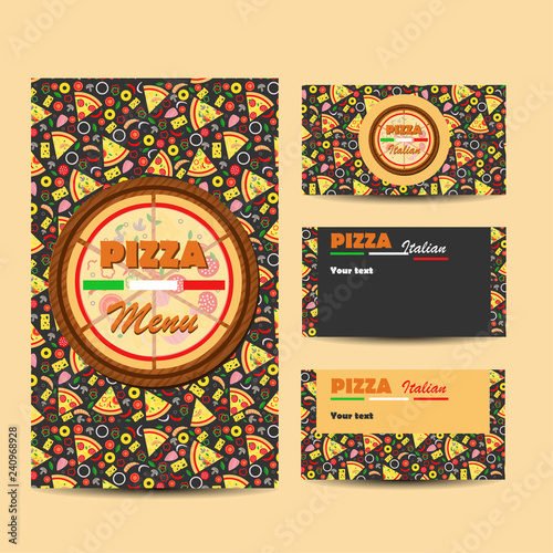 Pizza menu design