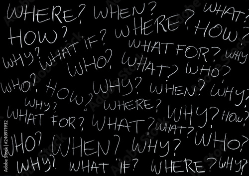 Questions chalkboard