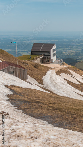 Smartphone HD wallpaper of beautiful alpine view on the Hochfelln - Bergen - Bavaria - Germany photo