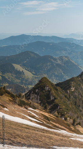 Smartphone HD wallpaper of beautiful alpine view on the Hochfelln - Bergen - Bavaria - Germany photo