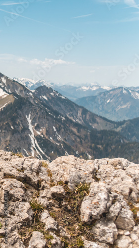 Smartphone HD wallpaper of beautiful alpine view on the Hochfelln - Bergen - Bavaria - Germany photo