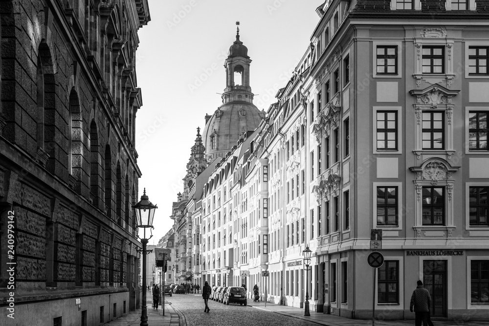 Obraz premium Dresden, zur Frauenkirche