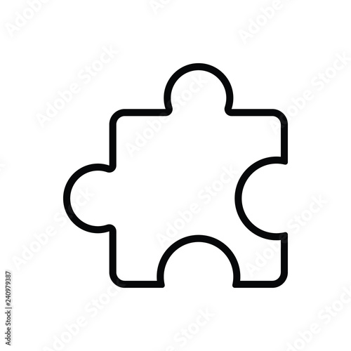 Black line icon for plugin