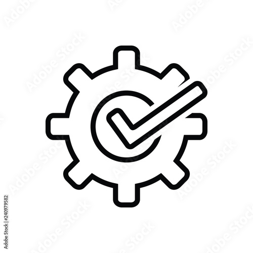 Black line icon for customizable