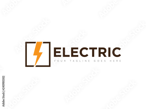 electric logo and icon vector illustration design template