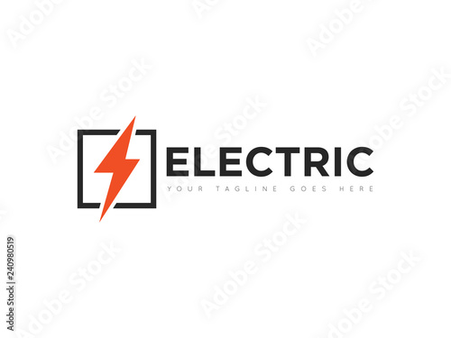 electric logo and icon vector illustration design template