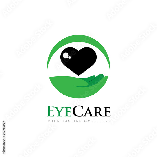 eye logo and icon vector illustration design template