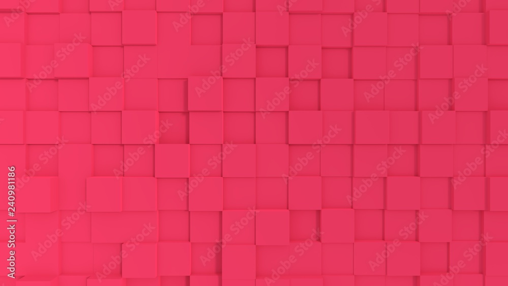 red wall background with squares structure in 3d effect red wall background with squares structure in 3d effect