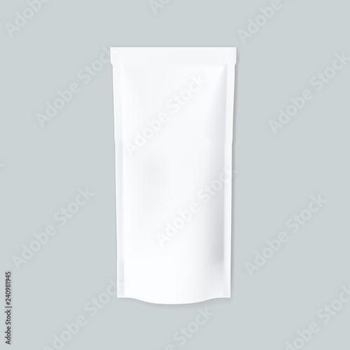 Simple White Blank Foil Food Slim Pack