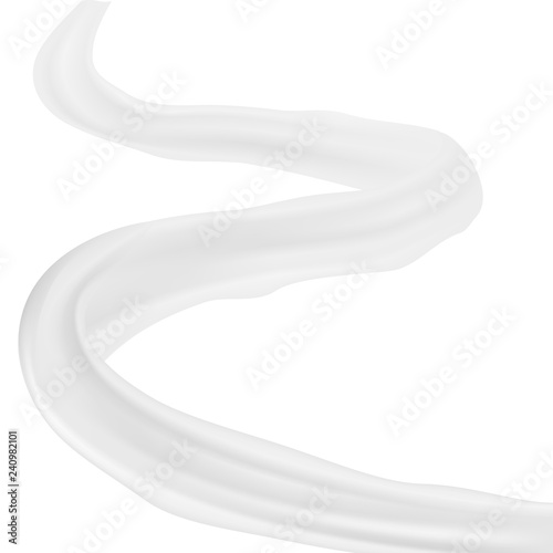 Realistic Clear Milky Way Splash White Road