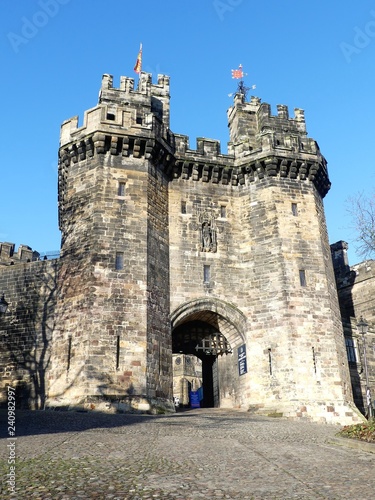 Lancaster Castle, a medieval castle in Lancaster in the English county of Lancashire.
