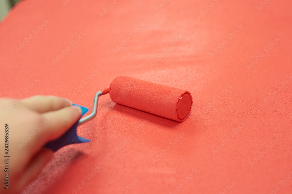 Male paint the surface. Surface treatment Male paint the surface. Surface treatment