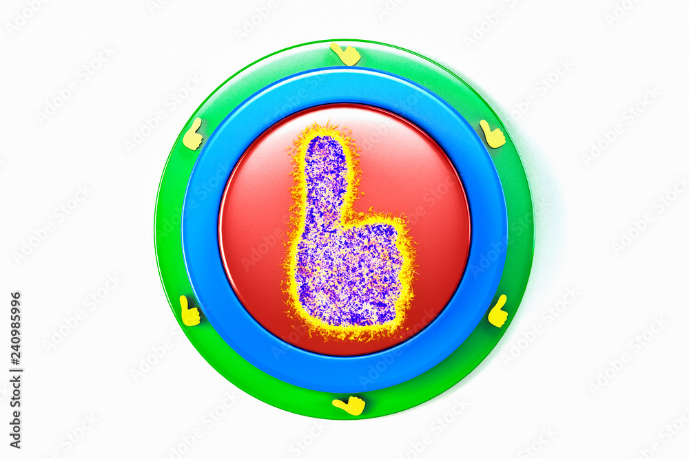 いいねボタンのイラストcg Stock Illustration Adobe Stock