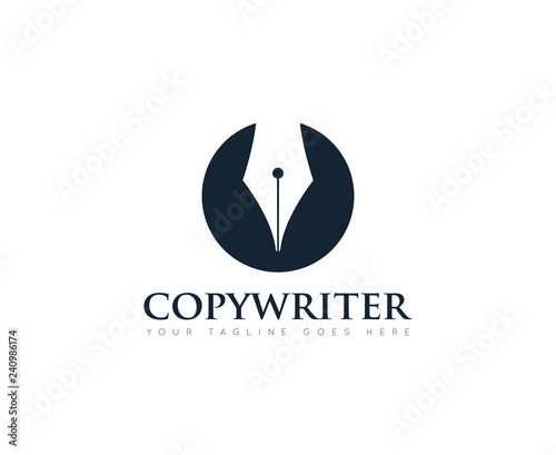 pen logo, icon and symbol vector ilustration design template