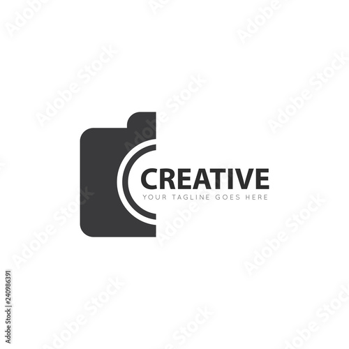 camera photography logo and icon vector design template