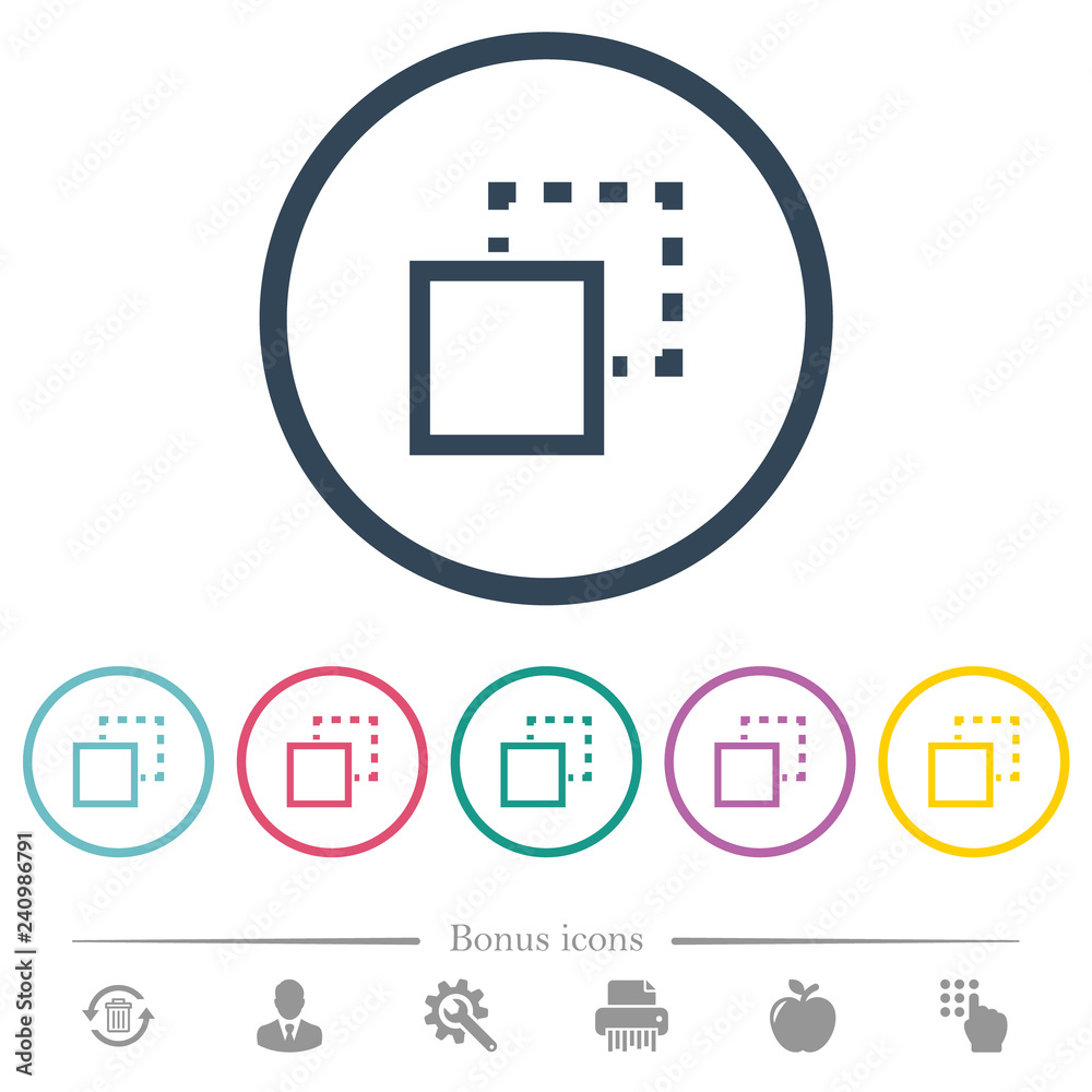 Send element to back flat color icons in round outlines Send element to back flat color icons in round outlines