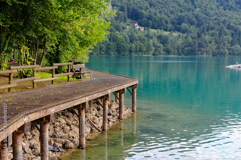 Barcis, Pordenone, Italy a picturesque place by the lake. Barcis, Pordenone, Italy a picturesque place by the lake.