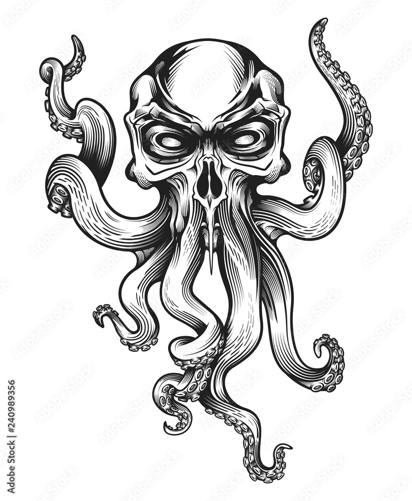 Octopus Mascot Logo Stock Illustration - Download Image Now