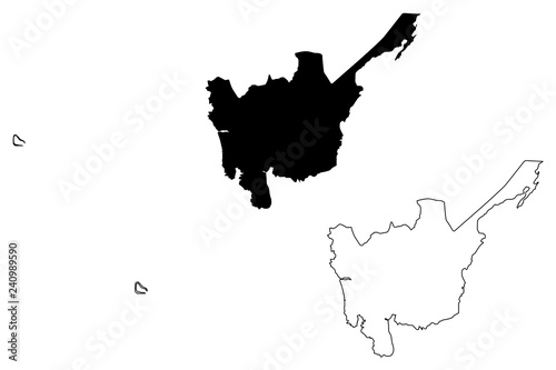 Central Luzon (Regions and provinces of the Philippines, Republic of the Philippines) map vector illustration, scribble sketch Region III map