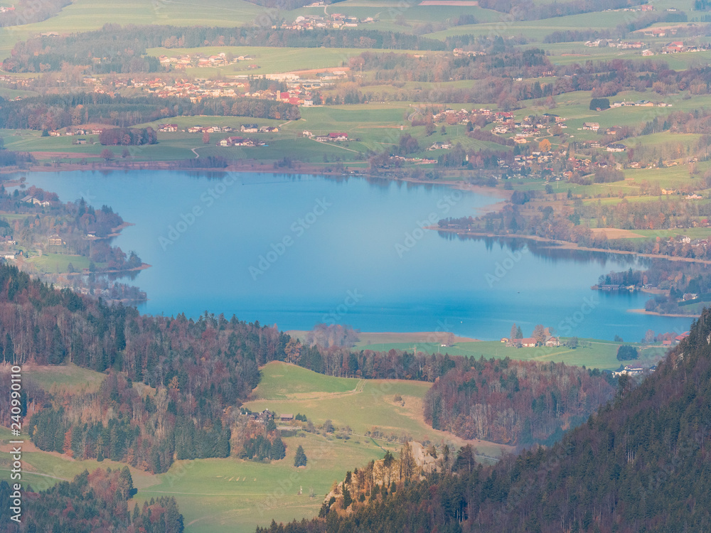 Naklejka premium Irrsee, Salzkammergut, Österreich, im Herbst