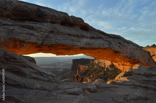 Sunrise in the Mesa Arch, Canyonlands National Park, Utah, USA