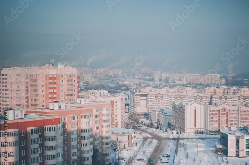 view of city in winter