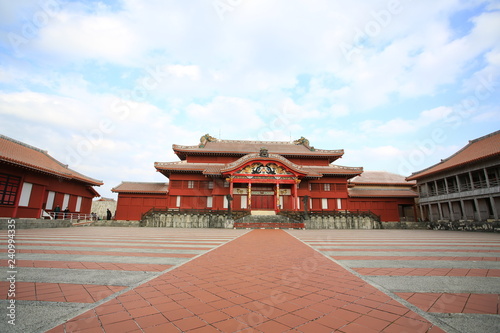 Canvastavla Shuri Castle in Okinawa