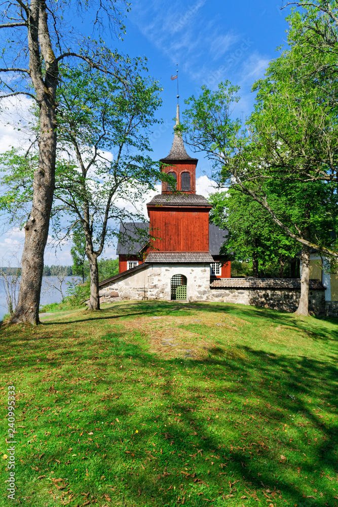 Alte Kirche in Fagervik, Finnland Alte Kirche in Fagervik, Finnland