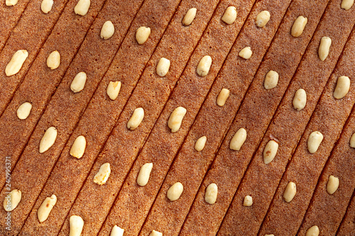 Turkish Dessert Sambali , Sambaba or Damascus, background  photo