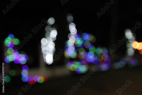 abstract bokeh street light background.