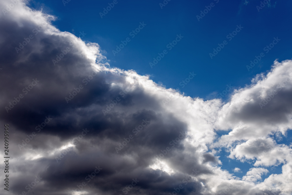 Obraz premium blue sky with white clouds