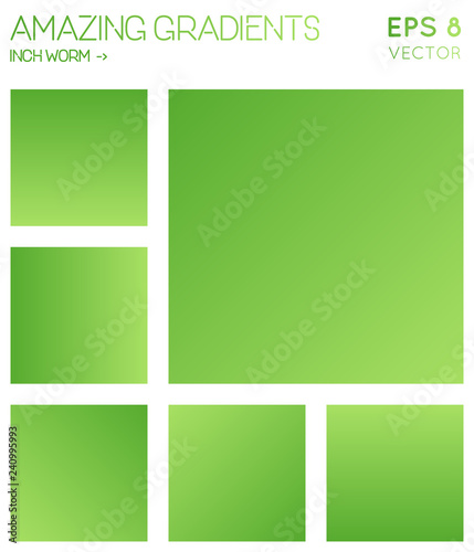 Colorful gradients in inchworm color tones. Admirable gradient background, lovely vector illustration.