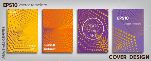 Creative colored cover. Cover design. Cool background.
