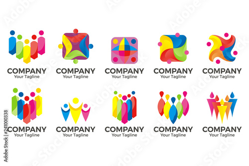 vector people community logo.