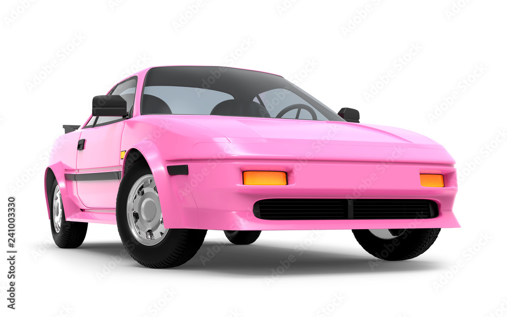 car 1980 cyberpunk pink