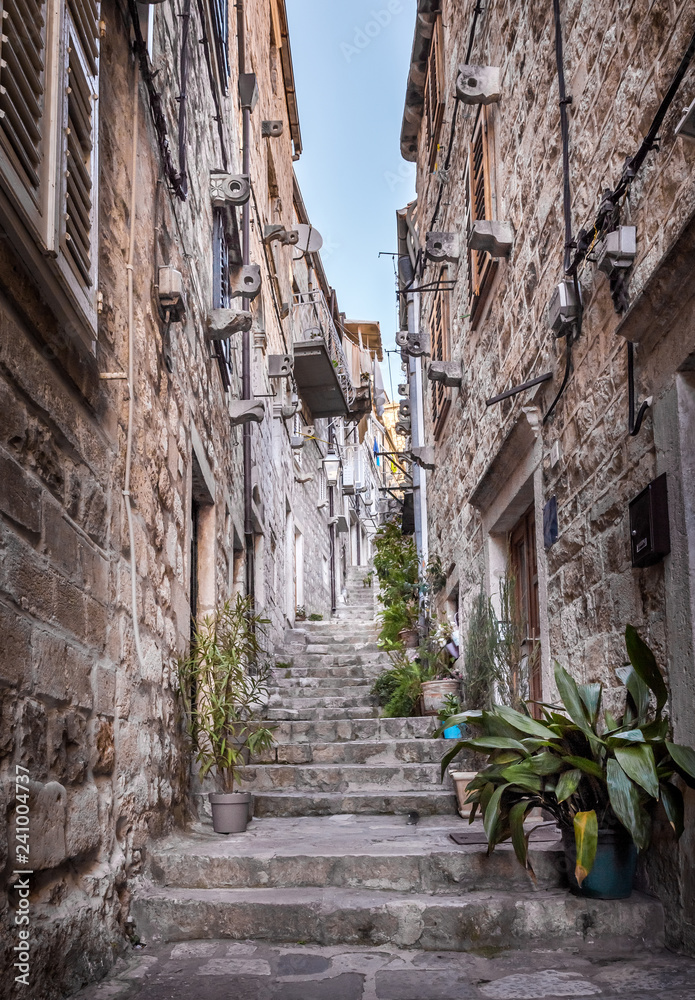 Dubrovnik old town scenic in Croatia