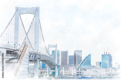 レインボーブリッジと高層マンション High Rise Apartment In Tokyo Stock イラスト Adobe Stock レインボーブリッジと高層マンション High Rise Apartment In Tokyo Stock イラスト Adobe Stock