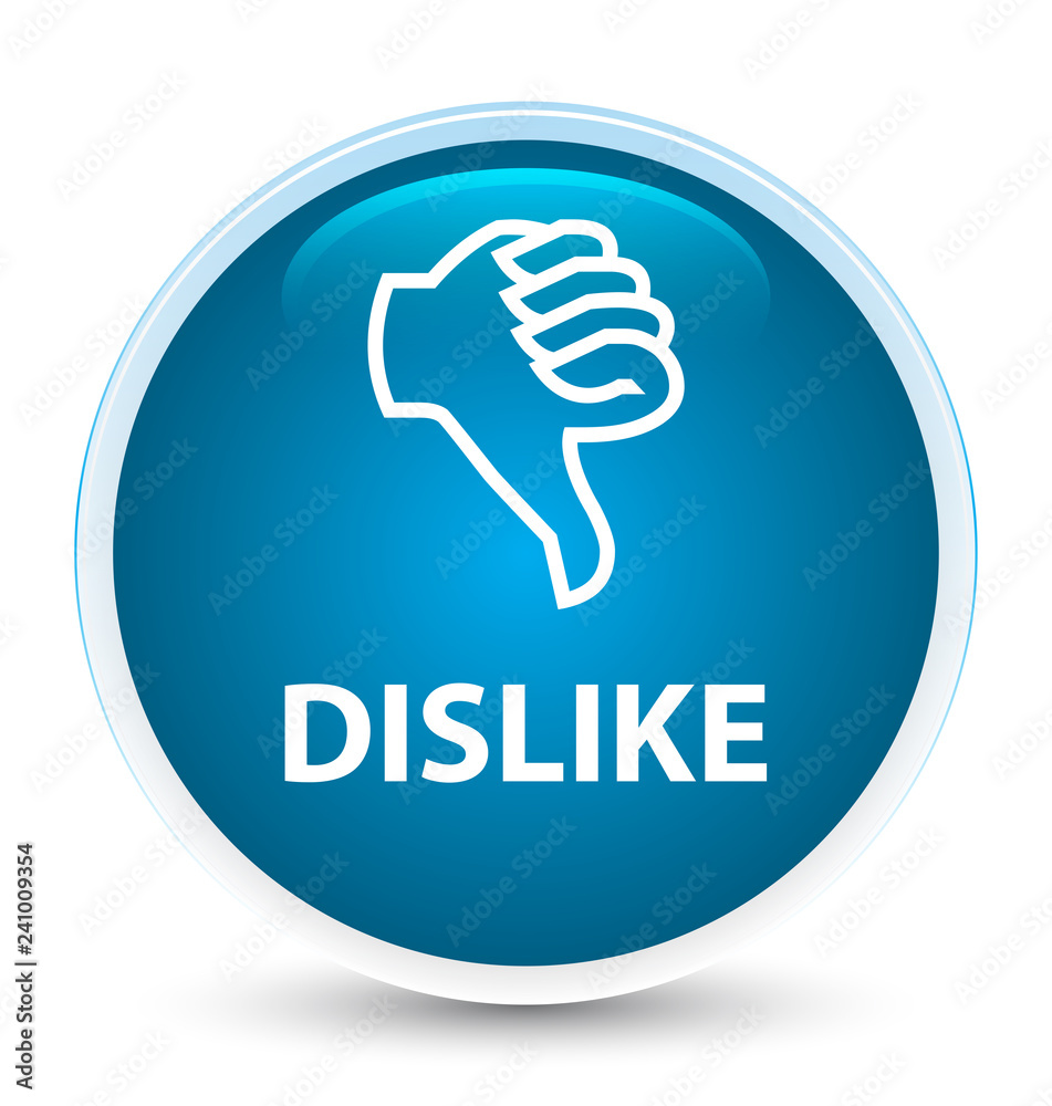 Dislike special prime blue round button Dislike special prime blue round button